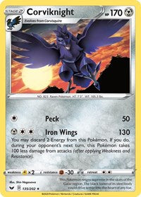 Corviknight - SWSH01: Sword & Shield Base Set - 135/202