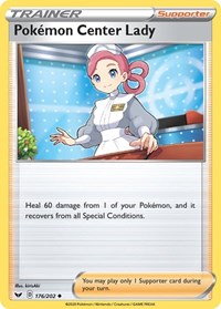 Pokemon Center Lady - SWSH01: Sword & Shield Base Set - 176/202