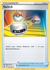 Switch - SWSH01: Sword & Shield Base Set - 183/202