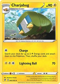 Charjabug - SWSH02: Rebel Clash - 065/192