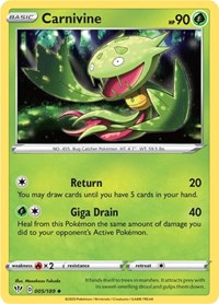 Carnivine - SWSH03: Darkness Ablaze - 005/189