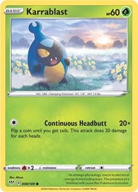 Karrablast - SWSH03: Darkness Ablaze - 008/189