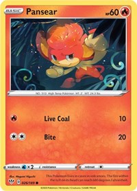 Pansear - SWSH03: Darkness Ablaze - 026/189