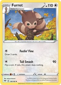 Furret - SWSH03: Darkness Ablaze - 136/189