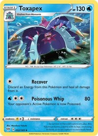 Toxapex - SWSH03: Darkness Ablaze - 052/189