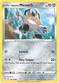 Galarian Meowth - SWSH04: Vivid Voltage - 112/185