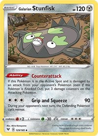 Galarian Stunfisk - SWSH04: Vivid Voltage - 125/185