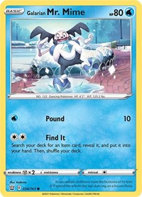Galarian Mr. Mime - SWSH05: Battle Styles - 034/163
