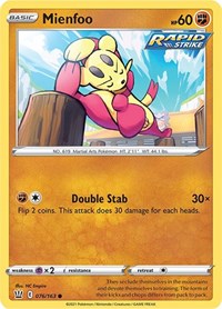 Mienfoo - SWSH05: Battle Styles - 076/163
