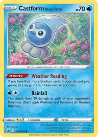 Castform Rainy Form - SWSH06: Chilling Reign - 033/198