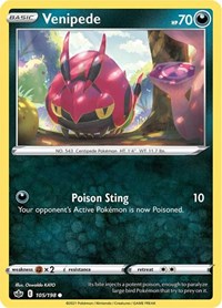 Venipede - SWSH06: Chilling Reign - 105/198