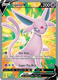 Espeon V (Full Art) - SWSH07: Evolving Skies - 179/203