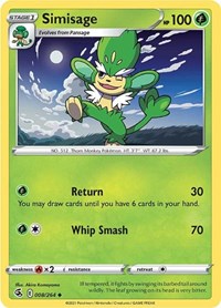Simisage - SWSH08: Fusion Strike - 008/264