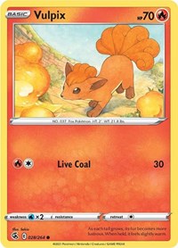 Vulpix (28) - SWSH08: Fusion Strike - 028/264