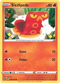 Sizzlipede (46) - SWSH08: Fusion Strike - 046/264