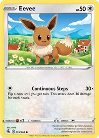 Eevee - SWSH08: Fusion Strike - 205/264