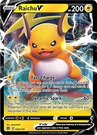 Raichu V - SWSH09: Brilliant Stars - 045/172