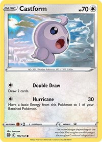 Castform - SWSH09: Brilliant Stars - 116/172