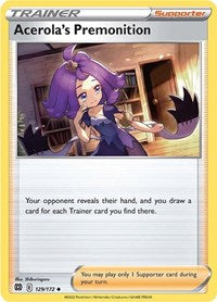 Acerola's Premonition - SWSH09: Brilliant Stars - 129/172