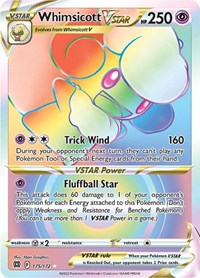 Whimsicott VSTAR (Secret) - SWSH09: Brilliant Stars - 175/172