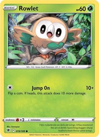 Rowlet - SWSH10: Astral Radiance - 019/189