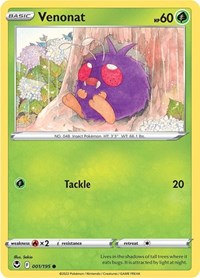 Venonat - SWSH12: Silver Tempest - 001/195