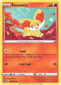 Fennekin - SWSH12: Silver Tempest - 025/195