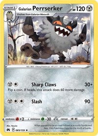 Galarian Perrserker - SWSH: Crown Zenith - 085/159
