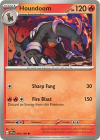 Houndoom - 034/198 - SV01: Scarlet & Violet Base Set - 034/198