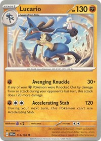 Lucario - 114/198 - SV01: Scarlet & Violet Base Set - 114/198