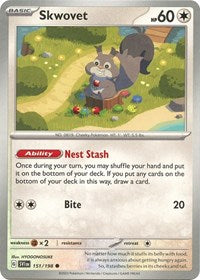 Skwovet - 151/198 - SV01: Scarlet & Violet Base Set - 151/198
