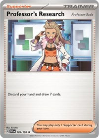 Professor's Research [Professor Sada] - 189/198 (Non-Holo) - Deck Exclusives - 189/198