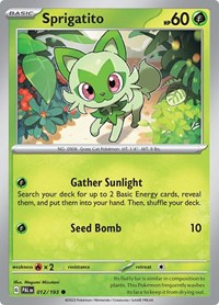 Sprigatito - 012/193 - SV02: Paldea Evolved - 012/193