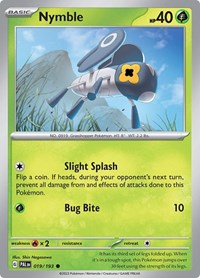 Nymble - 019/193 - SV02: Paldea Evolved - 019/193