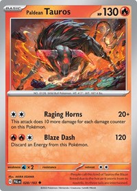 Paldean Tauros - 028/193 - SV02: Paldea Evolved - 028/193