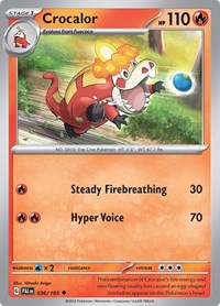 Crocalor - 036/193 - SV02: Paldea Evolved - 036/193