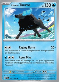 Paldean Tauros - 041/193 - SV02: Paldea Evolved - 041/193