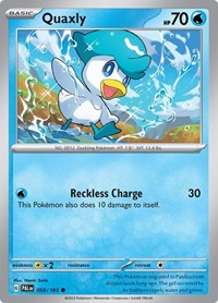 Quaxly - 050/193 - SV02: Paldea Evolved - 050/193