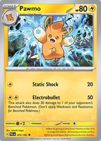 Pawmo - SV02: Paldea Evolved - 075/193