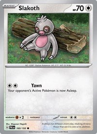 Slakoth - SV02: Paldea Evolved - 160/193