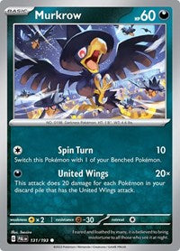 Murkrow - SV02: Paldea Evolved - 131/193