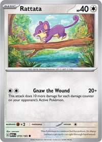 Rattata - SV: Scarlet & Violet 151 - 019/165