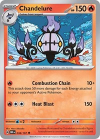 Chandelure - SV03: Obsidian Flames - 038/197
