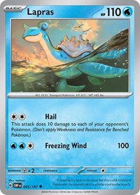 Lapras - SV03: Obsidian Flames - 045/197