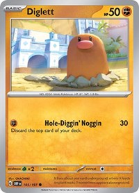 Diglett - SV03: Obsidian Flames - 103/197