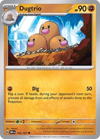 Dugtrio - SV03: Obsidian Flames - 104/197