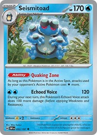 Seismitoad - SV03: Obsidian Flames - 052/197