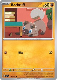 Rockruff - SV03: Obsidian Flames - 116/197