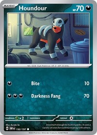 Houndour - 132/197 - SV03: Obsidian Flames - 132/197