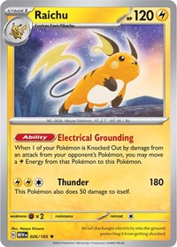 Raichu - SV: Scarlet & Violet 151 - 026/165